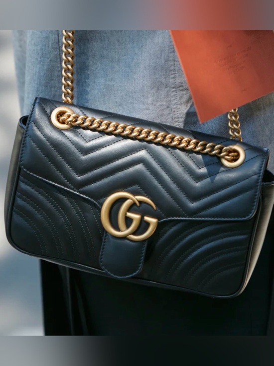 Gucci Handbags - Gucci GG Marmont Black Flap Bag; EUC COA